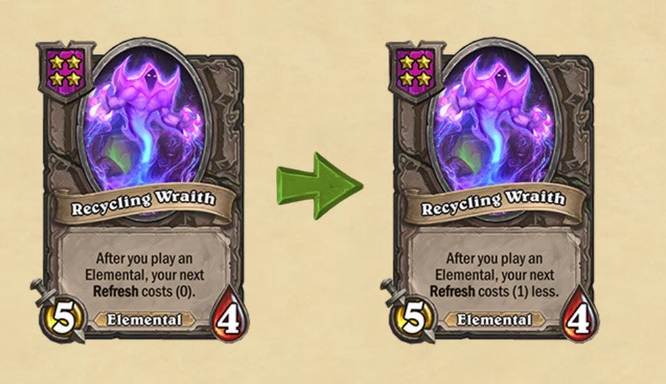 Recycling Wraith nerf with the 21.4.4 Hearthstone Patch