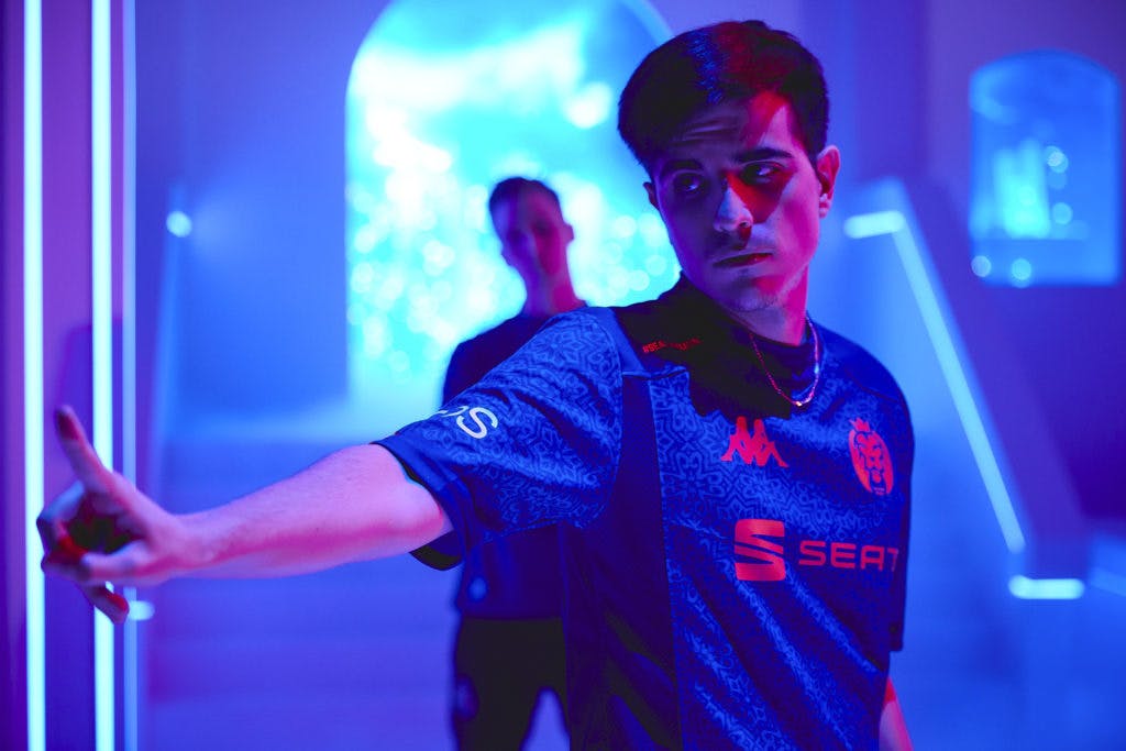 REYKJAVIK, ICELAND - OCTOBER 8: MAD Lions' Javier "Elyoya" Prades poses at the League of Legends World Championship Groups Stage Features Day on October 8, 2021 in Reykjavik, Iceland. (Photo by Lance Skundrich/Riot Games)
