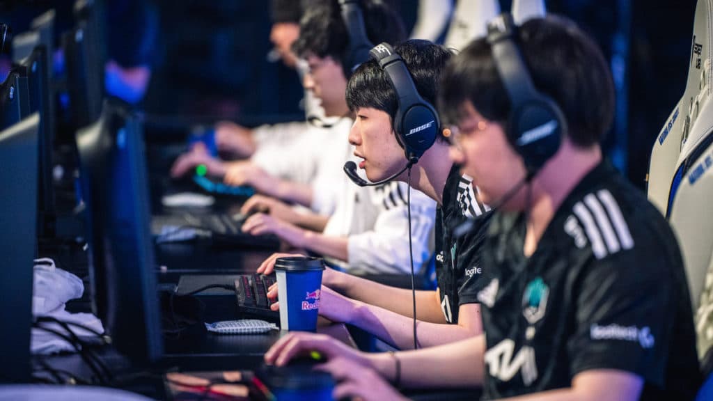 REYKJAVIK, ICELAND - OCTOBER 11: DAMWON KIA's Jang "Ghost" Yong-jun competes at the League of Legends World Championship Groups Stage on October 11, 2021 in Reykjavik, Iceland. (Photo by Michal Konkol/Riot Games)