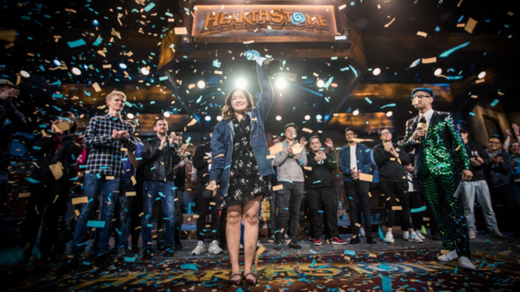 Liooon winning the 2019 Hearthstone Grandmasters Global Finals. Image via Blizzard Entertainment.