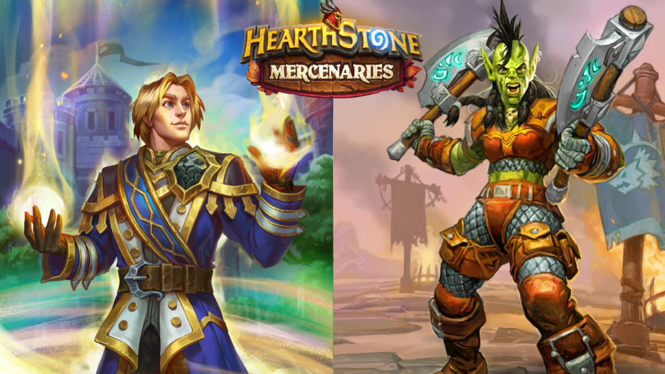 Hearthstone Mercenaries Alliance and Horde characters cover image