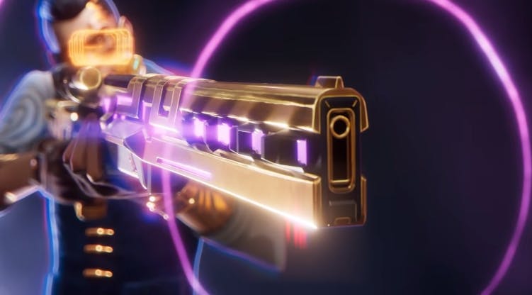 Chamber's custom Golden sniper rifle can be seen in the agent trailer