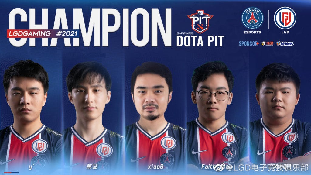 Image from PSG.LGD's Weibo account