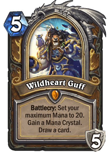 <em>Guff faced his biggest challenge yet: making friends on a battlefield.</em><br> <strong>Alterac Valley's Hero Card reveled </strong> <br><strong>Hero Power</strong>: Nurture (2 Mana) Choose One - Draw a card; or Gain a Mana Crystal