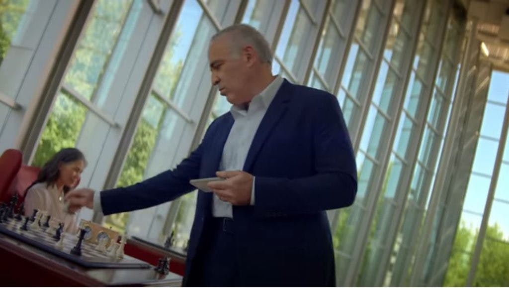Gary Kasparov appearance in Hearthstone Mercenaries' promotional video