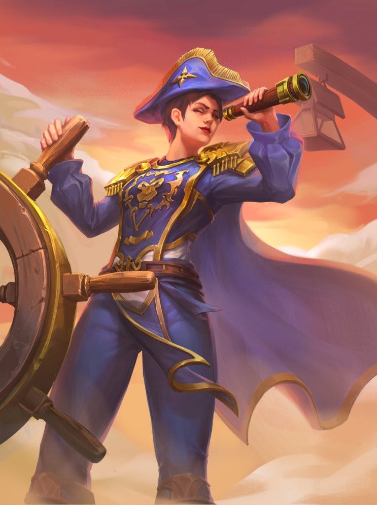 New Sky Admiral Rogers Hearthstone Mercenary coming up with Patch 22.0. <a href="https://twitter.com/MullahooTTV/status/1465445241025138696" target="_blank" rel="noreferrer noopener nofollow">Full Art here </a>