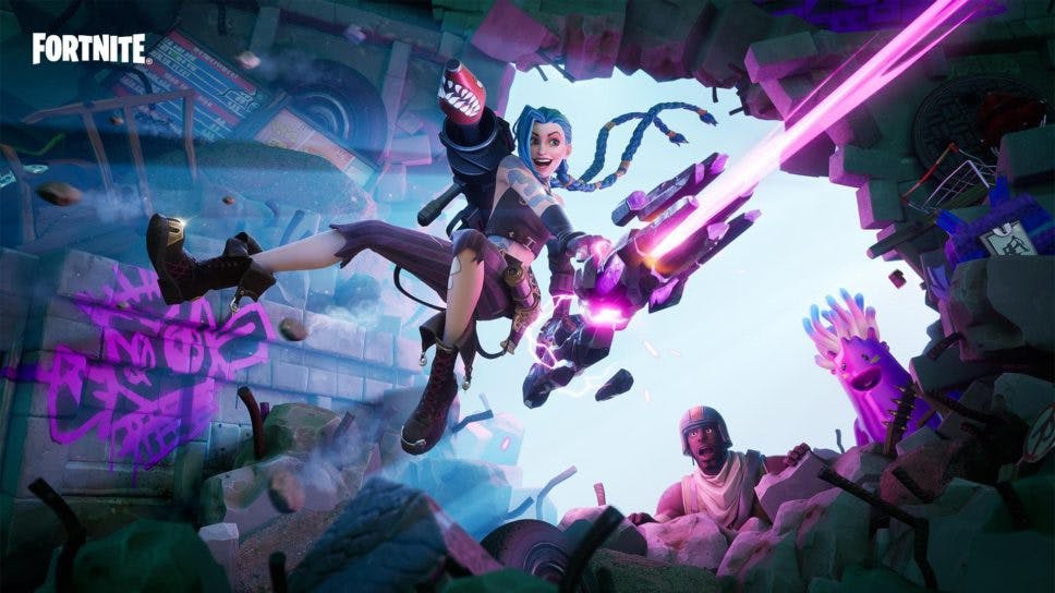 League of Legends’ Jinx is dropping into Fortnite to celebrate Arcane cover image