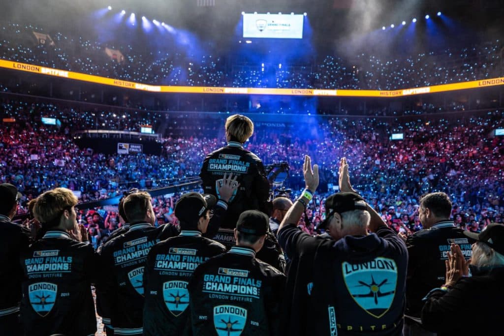 <em>London Spitfire took home OWL's first-ever championship title. Photo Blizzard Entertainment.</em>