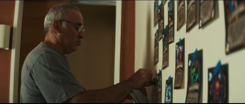 Garry Kasparov Hotel's wall filled with Hearthstone cards