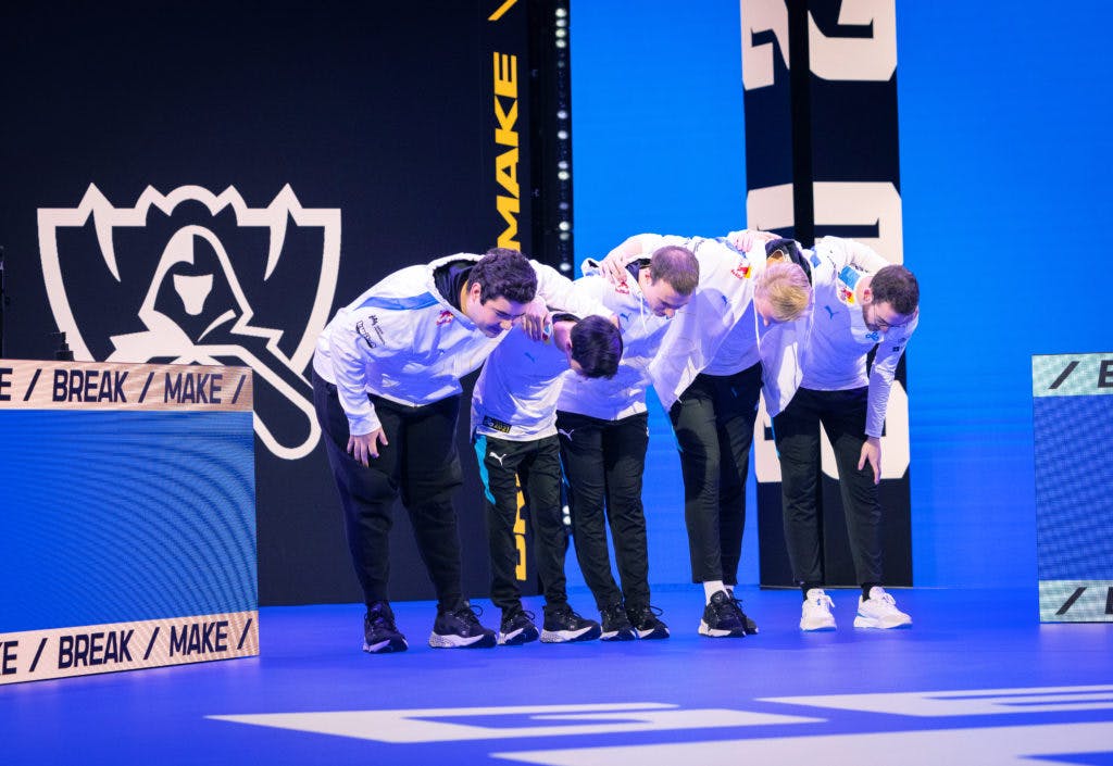 Cloud9 bowed out of Worlds 2021 in the quarterfinals, to Korean team Gen.G. (RIOT GAMES/Colin Young-Wolff)