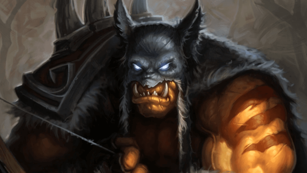 Rexxar representing the Hunter class in Hearthstone. Image via Blizzard Entertainment.