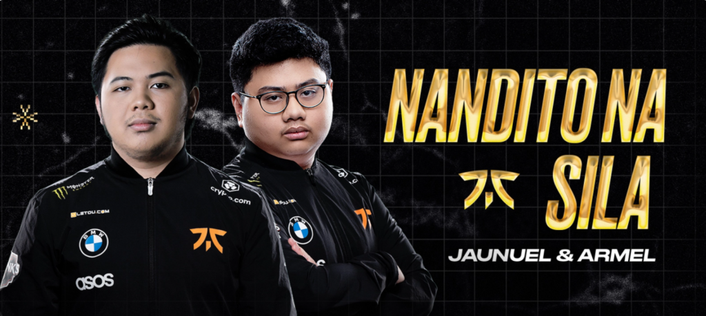 Jaunuel and Armel joined Fnatic ahead of the new DPC season. Image Courtesy by Fnatic