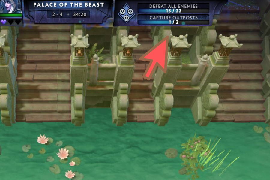 The room's objective can be seen on the top-right of your screen.