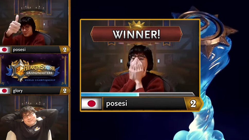 Posesi wins 2021 Hearthstone World Championship after defeating friend and reigning champion Glory cover image