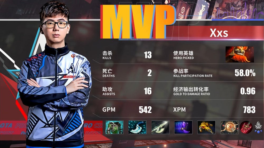 Xxs dominates PGS.LGD in Game 1 of the opening series.