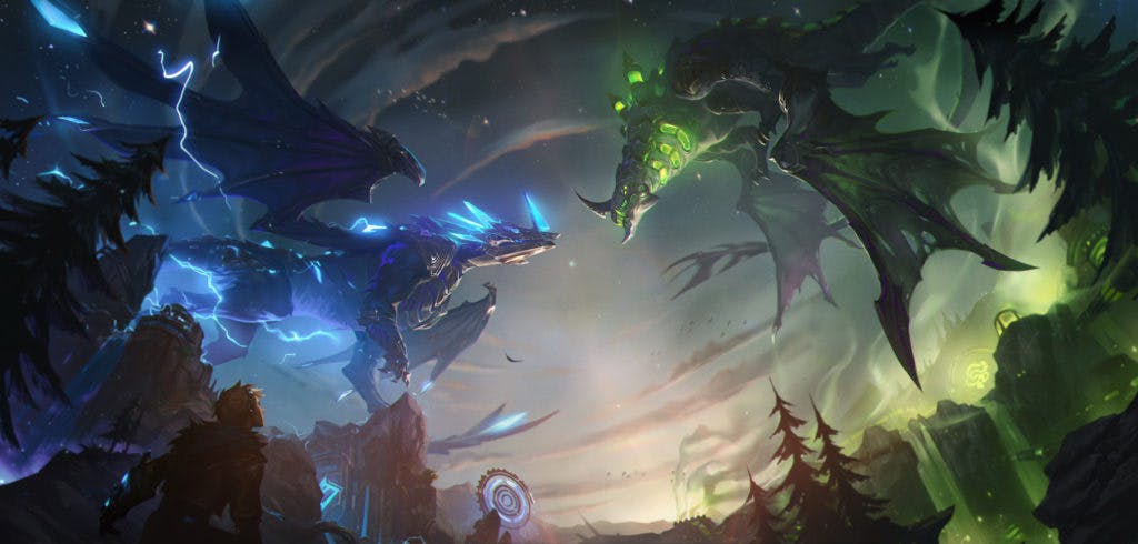 The Mechanical Dragon is one of the coolest, and scariest, trait features in TFT Set 6. Photo via Riot Games.