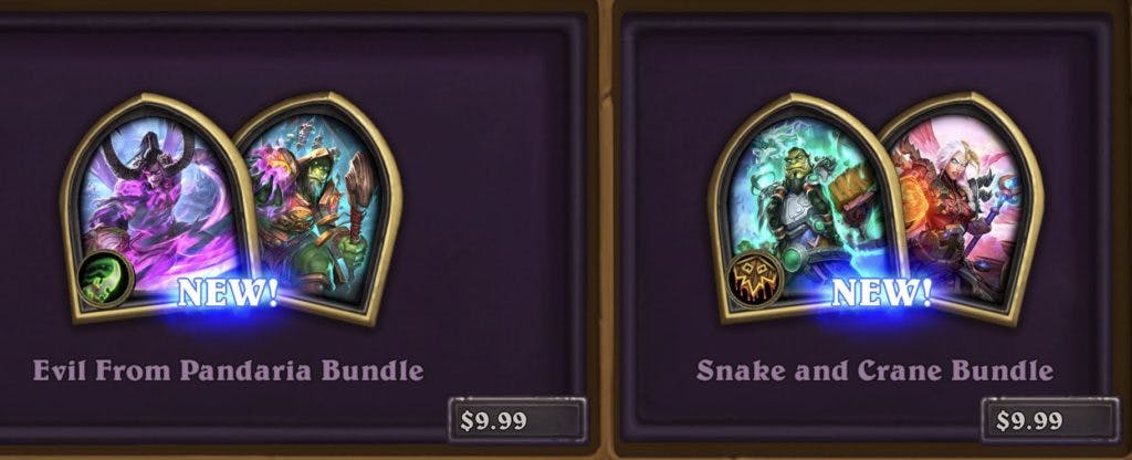 Evil From Pandaria and Snake and Crane Bundles