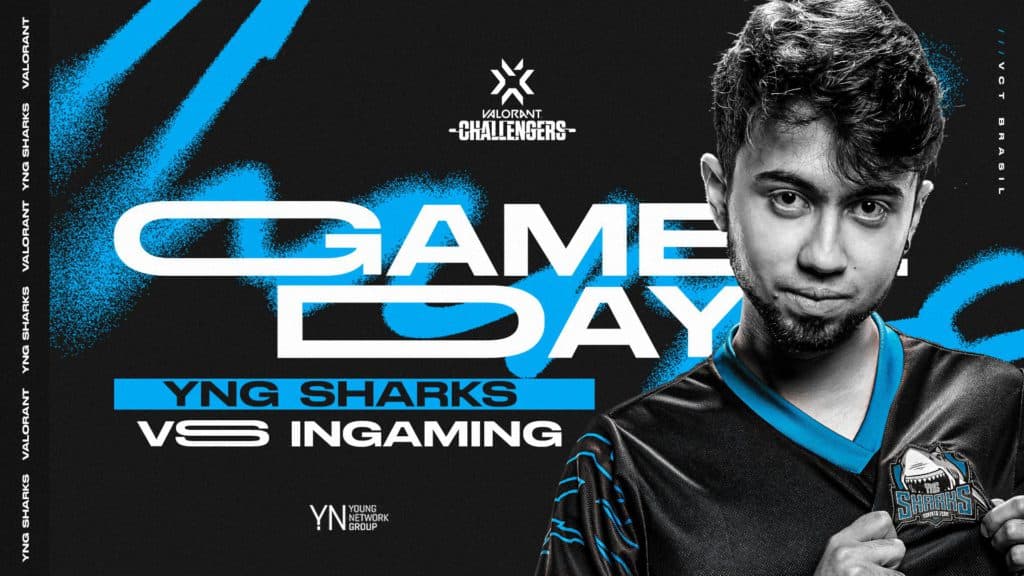 Chamada da partida, entre Sharks Esports e LIGHT INGAMING - Reprodução: Twitter