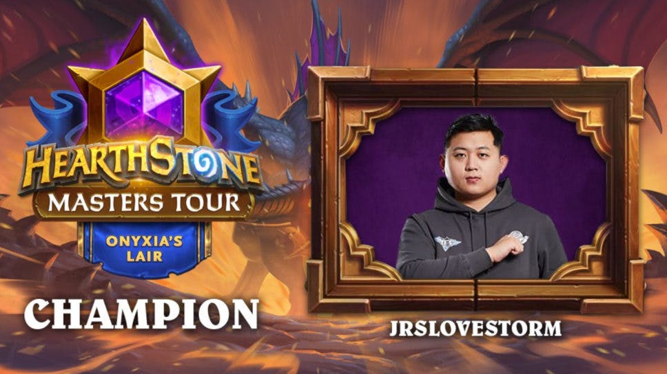 JrsLoveStorm wins Hearthstone Masters Tour Onyxia’s Lair and celebrates victory with gusto cover image