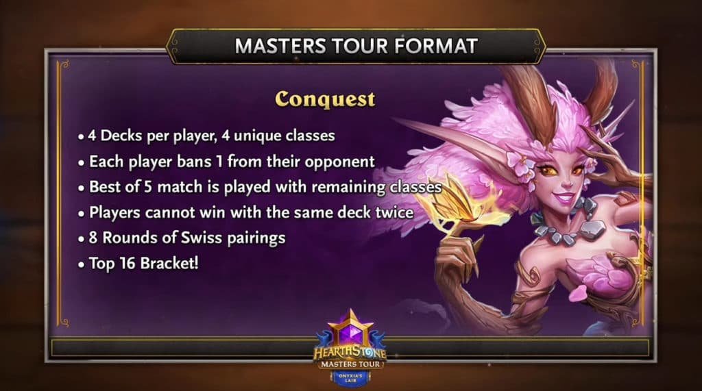 Hearthstone Masters Tour Onyxia’s Lair format. Image via Blizzard Entertainment.