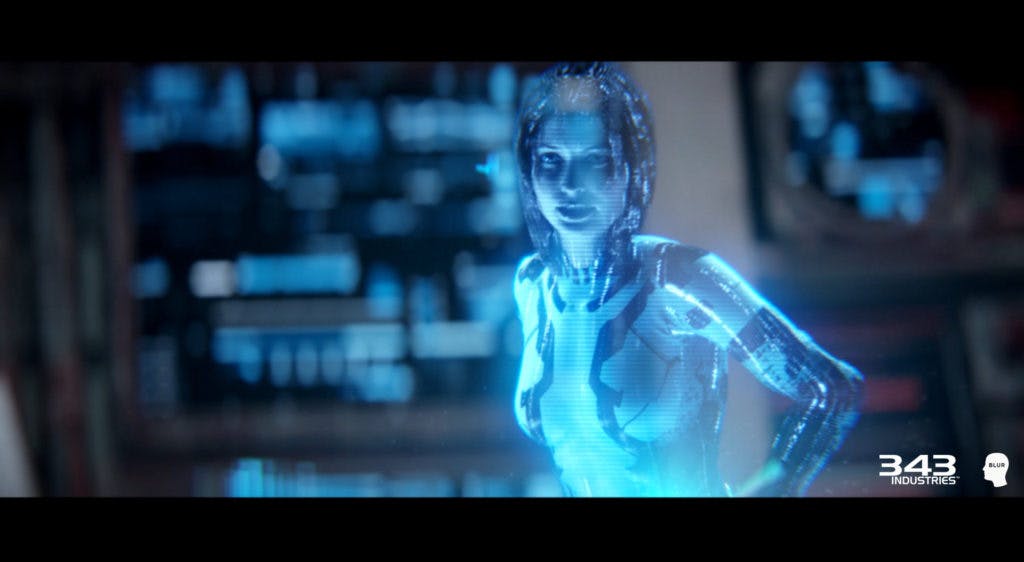 Cortana in Halo 2 Anniversary edition