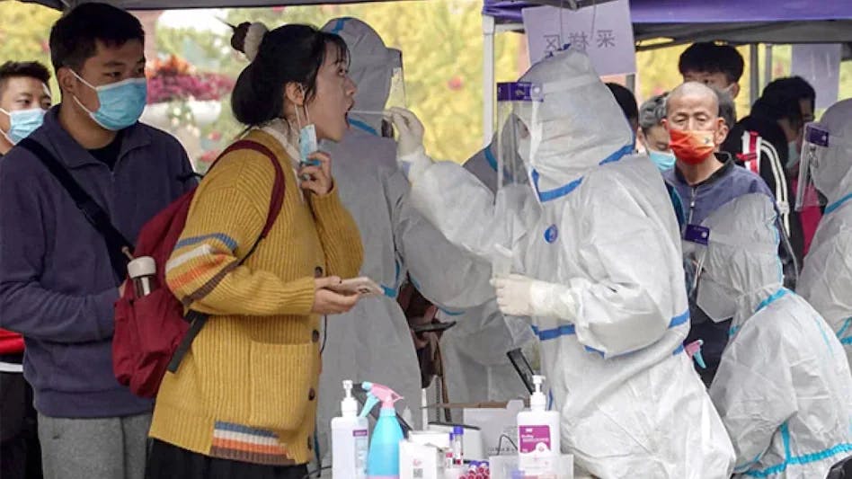 The local authorities will ramp up covid testing during the lockdown period. Image Credit: <a href="https://www.businesstoday.in/coronavirus/story/china-imposes-lockdown-on-9-mn-residents-in-changchun-amid-new-covid-outbreak-325644-2022-03-11">BusinessToday.</a>