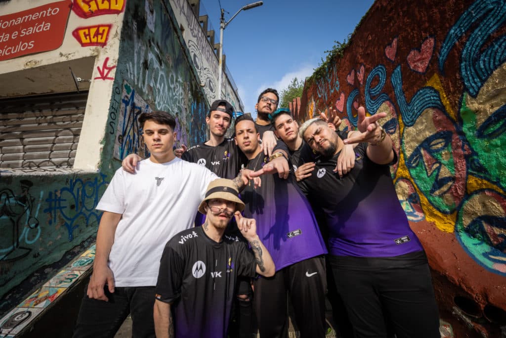 Toda equipe da Vivo Keyd 2022, no Wild Rift - Reprodução: Twitter