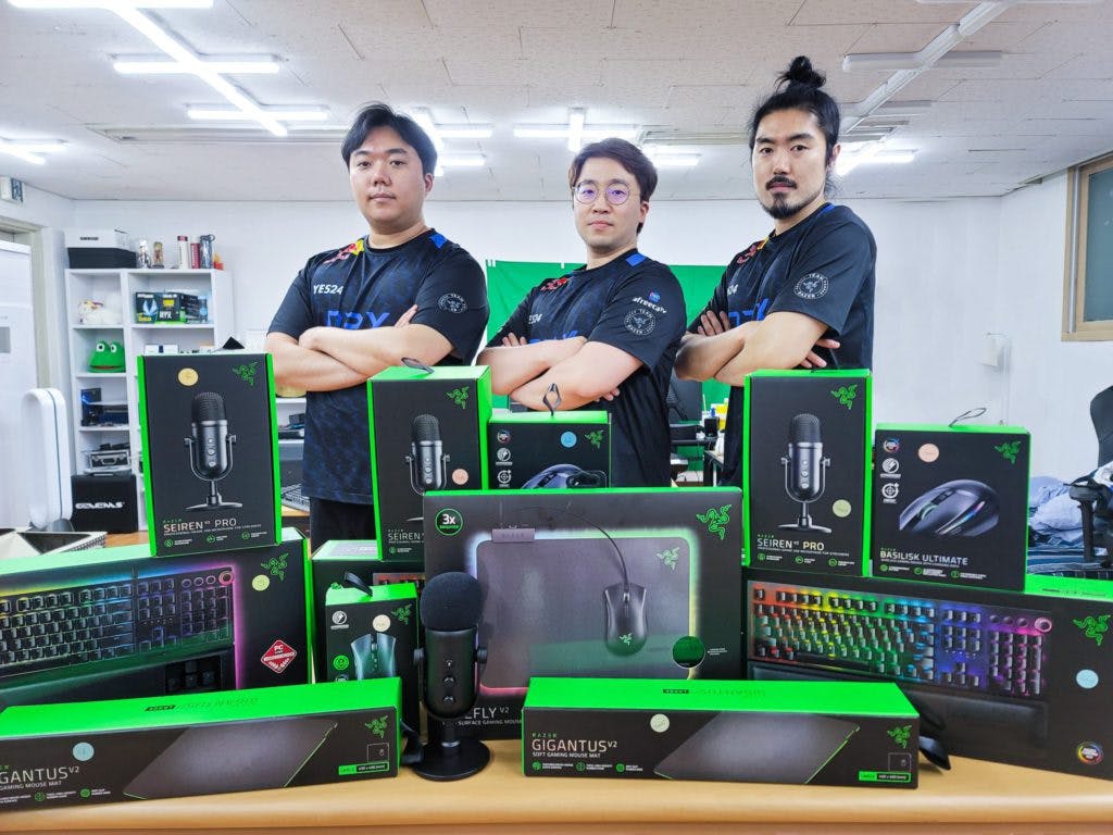 The DRX team recently joined Team Razer. The Tekken squad is seen in the image above.