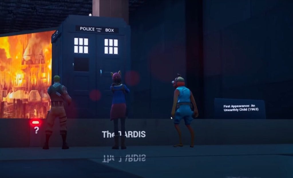 Players have to repair Tardis in one of their first missions on the map.