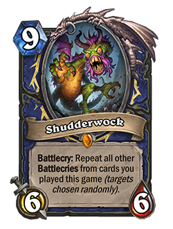 The Shudderwock card. Image via Blizzard Entertainment.
