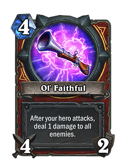 Ol’ Faithful<br>Old: [Costs 3]&nbsp;<strong>→</strong>&nbsp;<strong>New: [Costs 4]</strong>