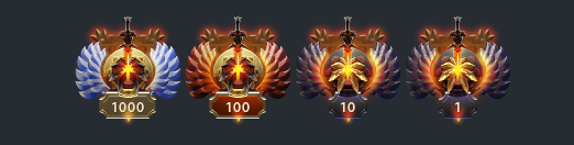 Immortal medals are separated based on their placement on the leaderboard.