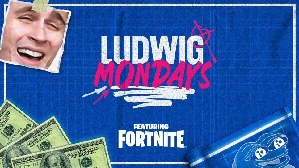 Ludwig Mondays ft. Fortnite announced with a $100,000 partnership with Epic Games cover image
