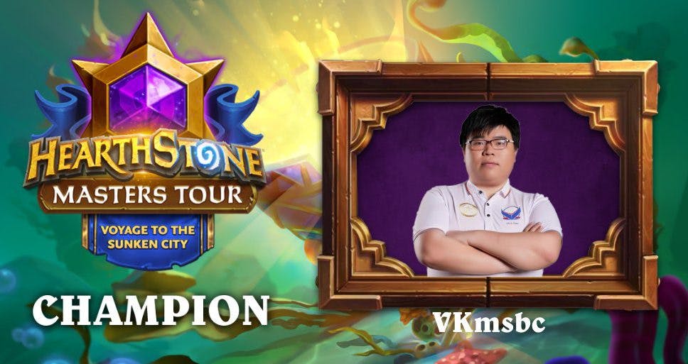 VKmsbc becomes Hearthstone Masters Tour Voyage to the Sunken City champion cover image