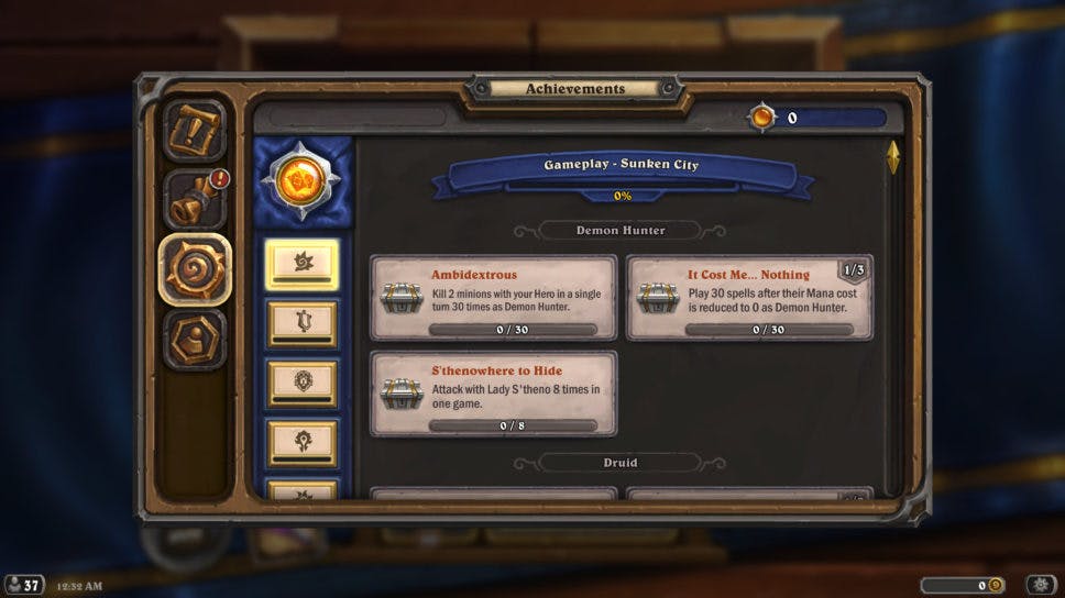 Zeddy’s Hearthstone Achievement Guide for Voyage to the Sunken City Expansion. Earn over 16,000 EXP cover image