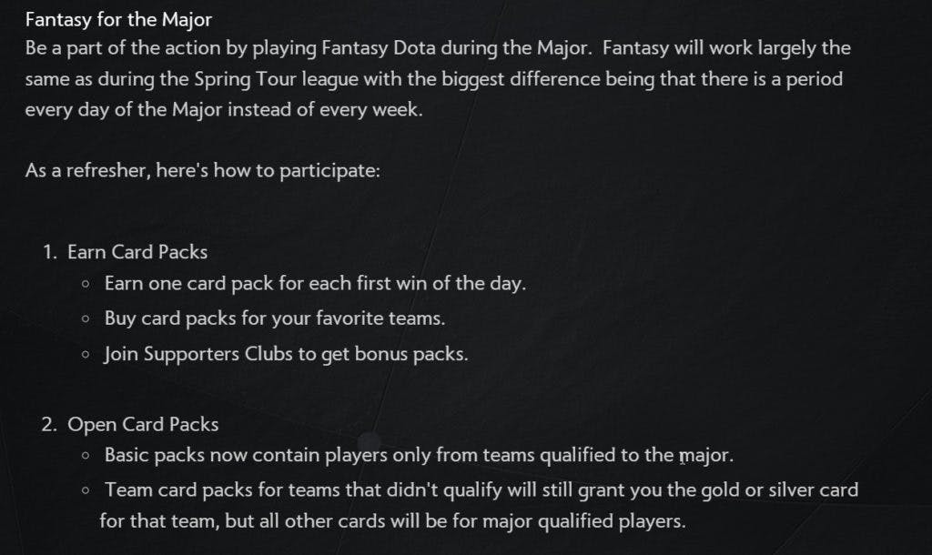 Screenshot from Valve's website regarding Fantasy for the Stockholm major (Image via Valve)