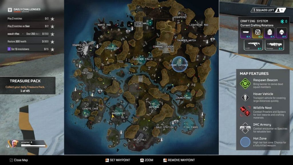 IMC Armories appear on the map with their own icons, just like Wildlife Nests so that players can seek out a challenge