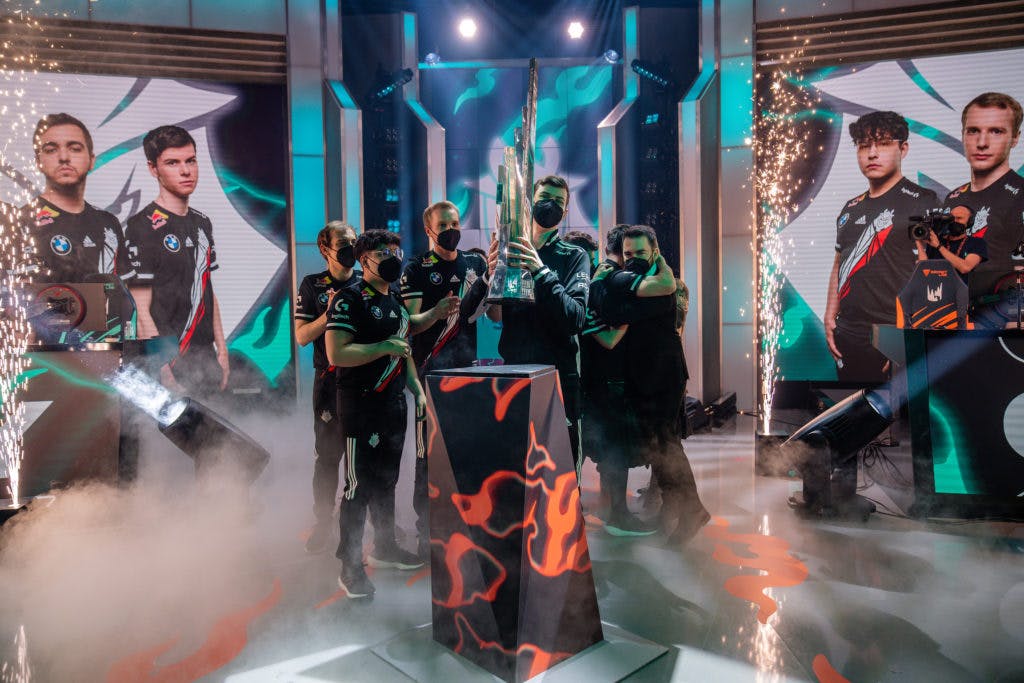 Berlin, Germany - April 10: --- during the 2022 League of Legends European Championship Series Spring Finals at the LEC Studio (Photo by Michal Konkol/Riot Games)