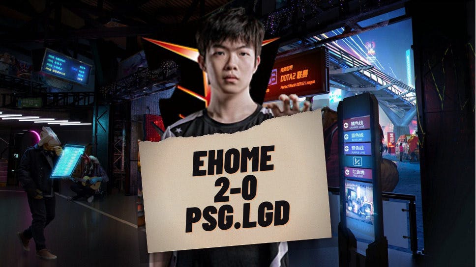 EHOME pulls a huge upset against PSG.LGD in the China DPC cover image