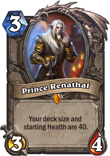 Prince Renathal - <a href="https://esports.gg/news/hearthstone/relics-hearthstone-demon-hunter-murder-at-castle-nathria-expansion/">Murder at Castle Nathria Hearthstone</a> legendary card