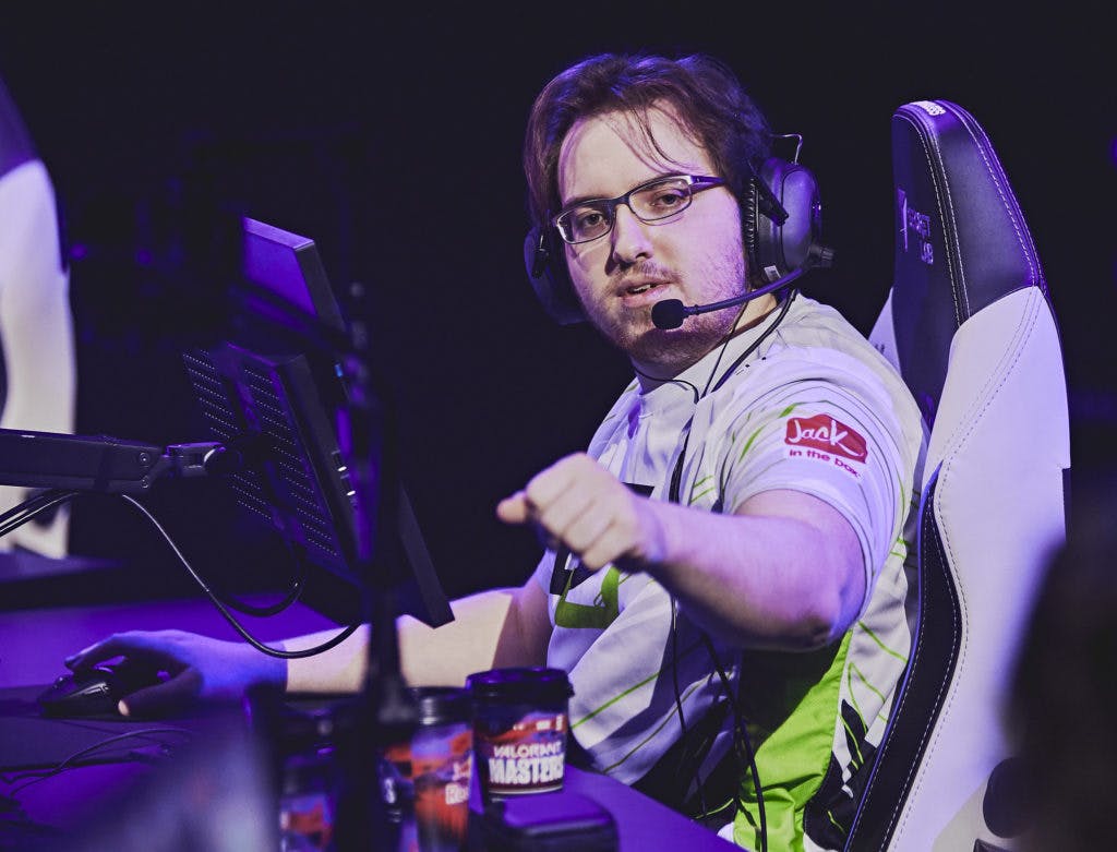 Jaccob "yay" Whiteaker of OpTic Gaming competes at the VALORANT Masters Finals on April 24, 2022 in Reykjavik, Iceland. (<a href="https://www.flickr.com/people/valorantesports/" target="_blank" rel="noreferrer noopener nofollow">Photo by Lance Skundrich/Riot Games</a>)