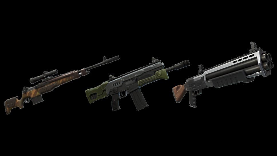 DMR, Hammer Assault Rifle and Two-Shot Shotgun