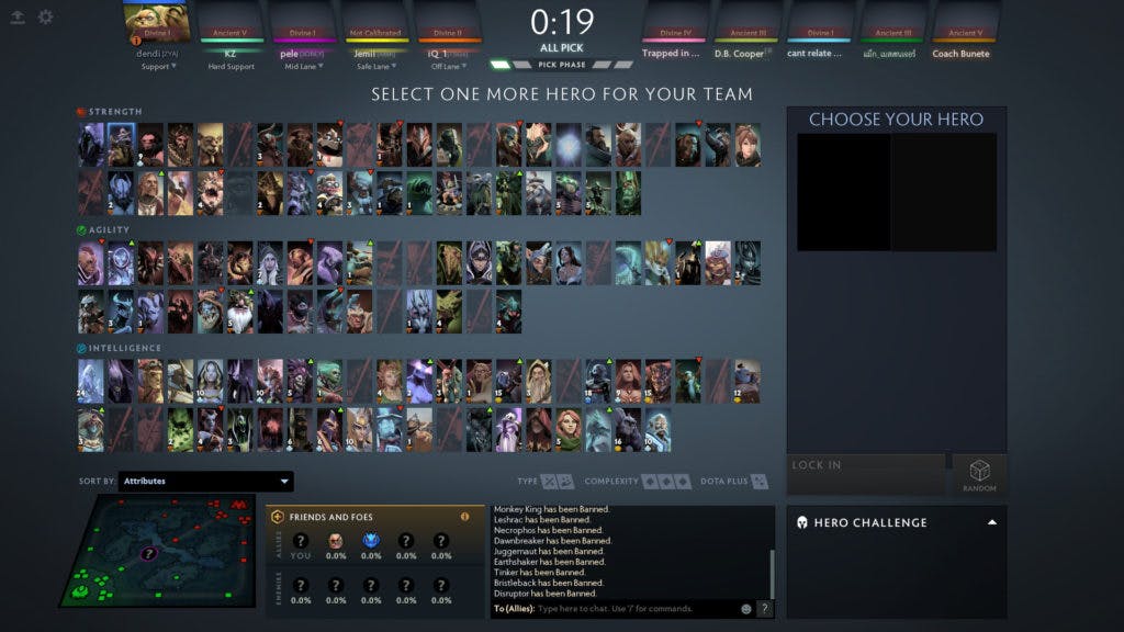 Players need to follow a couple of rules during the drafting phase of Dota 2.