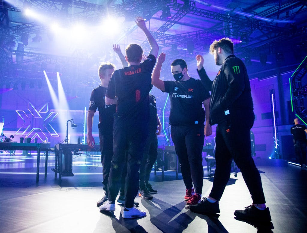REYKJAVIK, ICELAND - MAY 30: Team Fnatic at the VALORANT Champions Tour 2021: VCT Masters Reykjavík Grand Finals on May 30, 2021 in Reykjavik, Iceland. (Photo by Colin Young-Wolff/Riot Games)