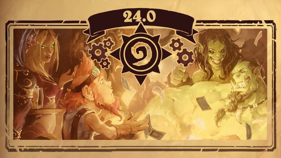 Hearthstone 24.0 patch notes present new content, long-awaited features and fixes in preparation for the Murder at Castle Nathria expansion cover image
