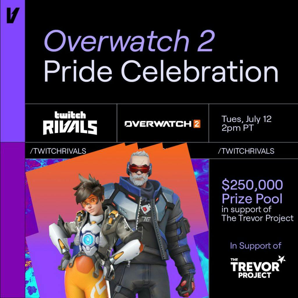 Overwatch 2 Pride Celebration Information. Image via Blizzard Entertainment and Twitch Rivals.