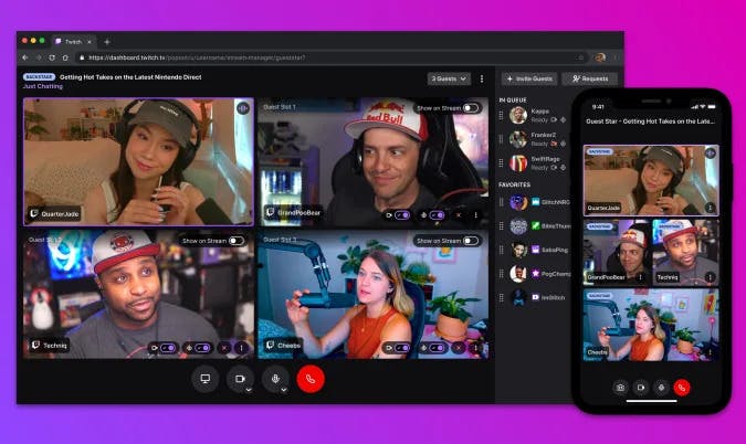 Twitch announces Guest Star feature for Just chatting category cover image