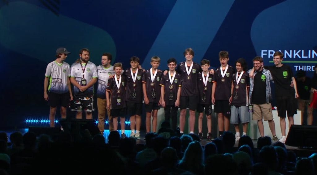The winners were invited on stage to receive their medals!