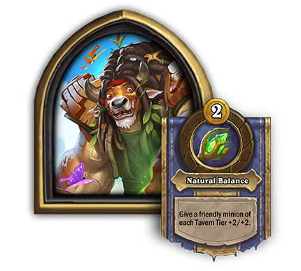 Guff Runetotem<br>Old: Give a friendly minion of each Tavern Tier +3/+2. → <strong>New: Give a friendly minion of each Tavern Tier +2/+2.</strong>