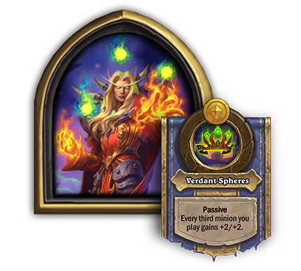 Kael’thas Sunstrider<br>Old: Every third minion you buy gets +2/+2. → <strong>New: Every third minion you play gets +2/+2.</strong>
